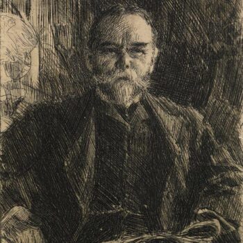 Anders Zorn - John Hay (etching) 1904
