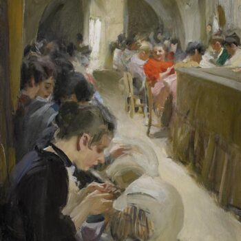 Anders Zorn - Lace-making in Venice 1894