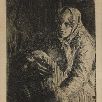 Anders Zorn - Madonna (etching) 1900