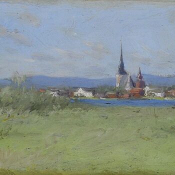 Anders Zorn - Mora Church 1890 (framed)