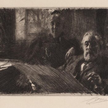 Anders Zorn - Mr. och Mrs. FĚ_rstenberg (etching) 1895