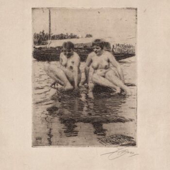 Anders Zorn - My Models (etching) 1916