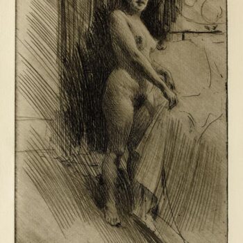 Anders Zorn - Nanette (etching) 1903