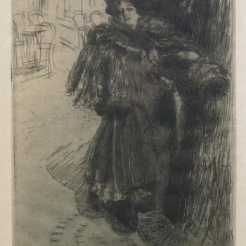 Anders Zorn - Night Effect III (etching) 1897