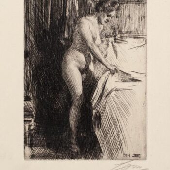 Anders Zorn - Olandine (etching) 1904