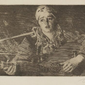 Anders Zorn - Ols Maria (etching) 1919