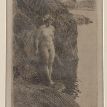 Anders Zorn - Precipitous (etching) 1909