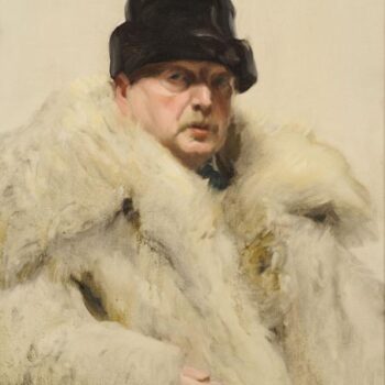 Anders Zorn - SjĚ_lvportrĚ_tt i vargskinnspĚ_ls