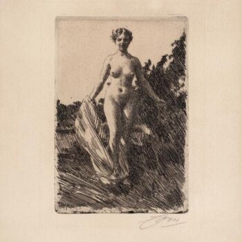 Anders Zorn - Summer (etching) 1907