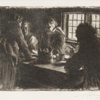 Anders Zorn - The Bridesmaid (etching) 1905
