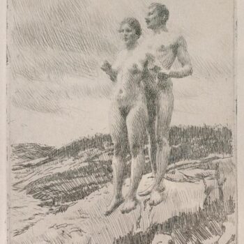 Anders Zorn - The Two (etching) 1916