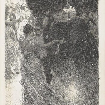Anders Zorn - The Waltz (etching) 1891