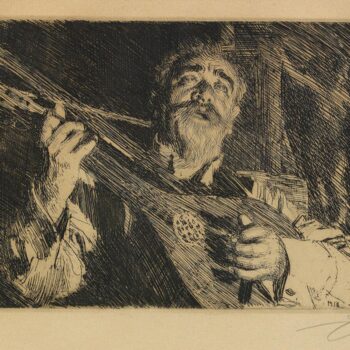 Anders Zorn - Vicke (etching) 1918