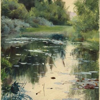 Anders Zorn Landschaftsstudie aus Mora 1886