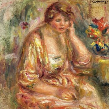 Andree in a Pink Dress, 1917