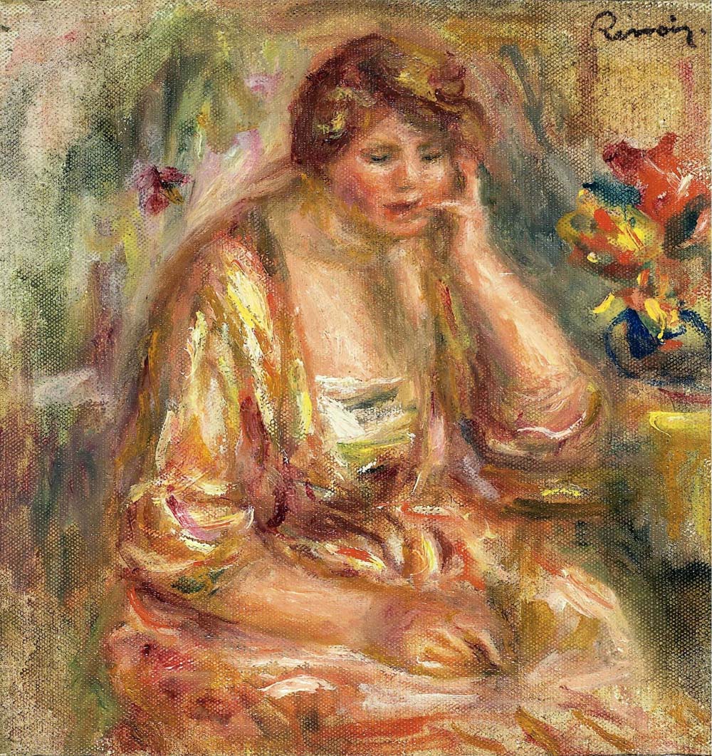 Andree in a Pink Dress, 1917