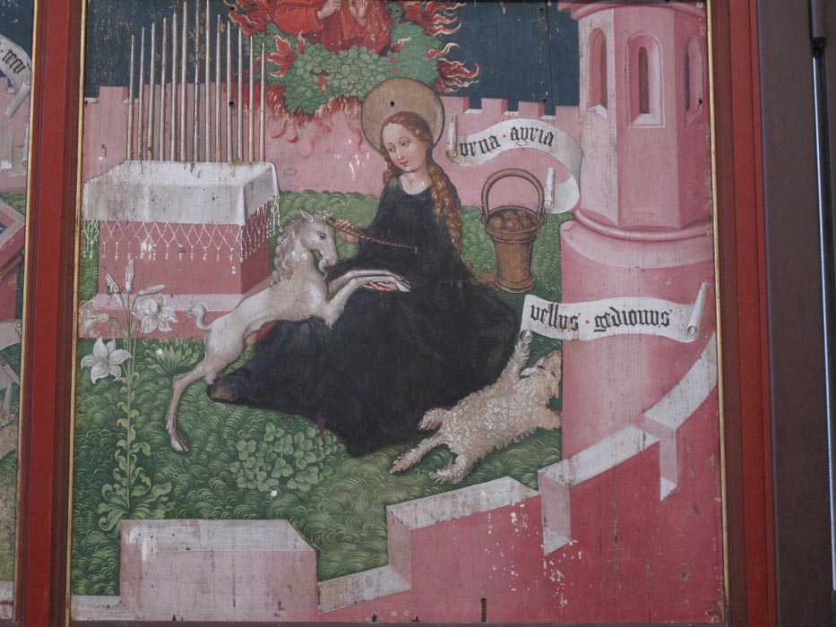 Annunciation as mystic hunt (circle)