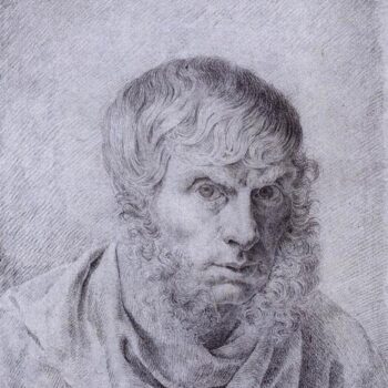 Autoportrait (1810) dessin craie
