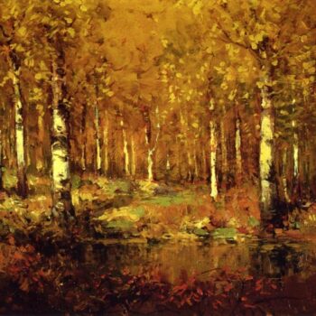 Autumn Birches, Central Park, 1909
