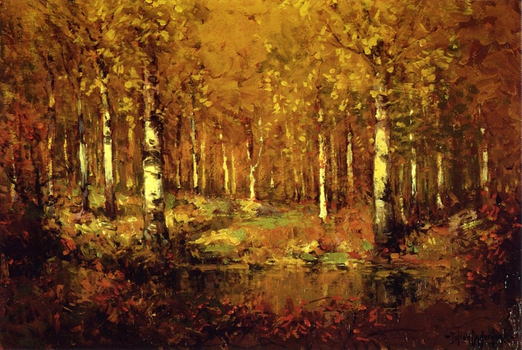 Autumn Birches, Central Park, 1909
