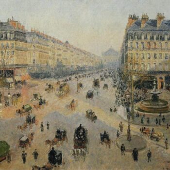 Avenue de l'Opera - Sunshine Winter Morning, 1898