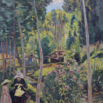 Banks of the Orge, Madame Guillaumin and Her Daughter Madeleine, 1891