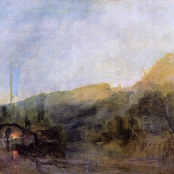 Barge on the River, Sunset, 1806-07