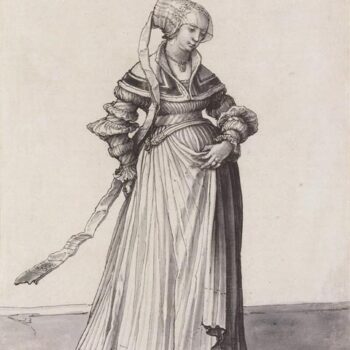 Basel Woman Turned to the Right. Costume Study. c.1523