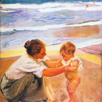 Bastida mother-child-beach