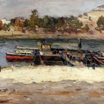 Bateau-Mouche at the Quai St Bernard in Paris, 1880