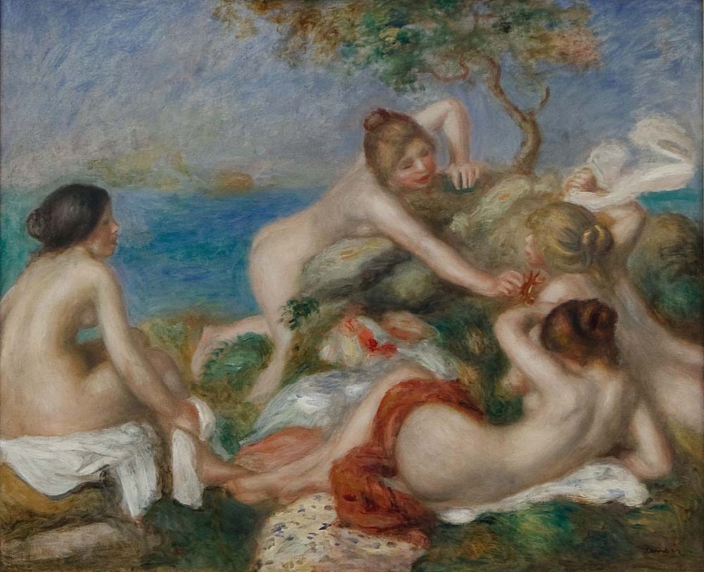 Bathers Playing with a Crab, 1890s