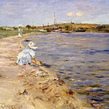 Beach Scene - Morning at Canoe Place, 1896