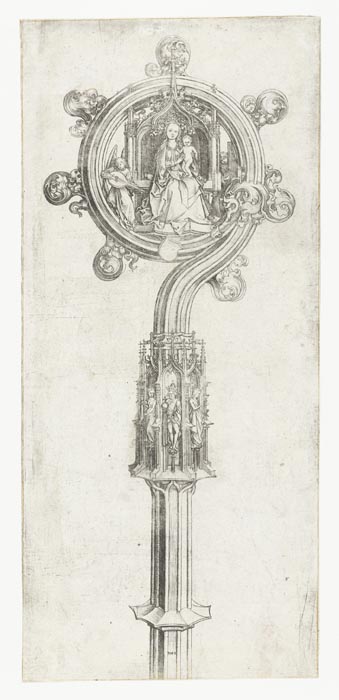Bishop Wand with enthroned Virgin and Child. 1475-1480