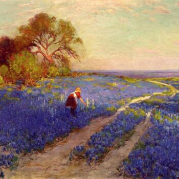 Bluebonnet Scene with a Girl, 1920