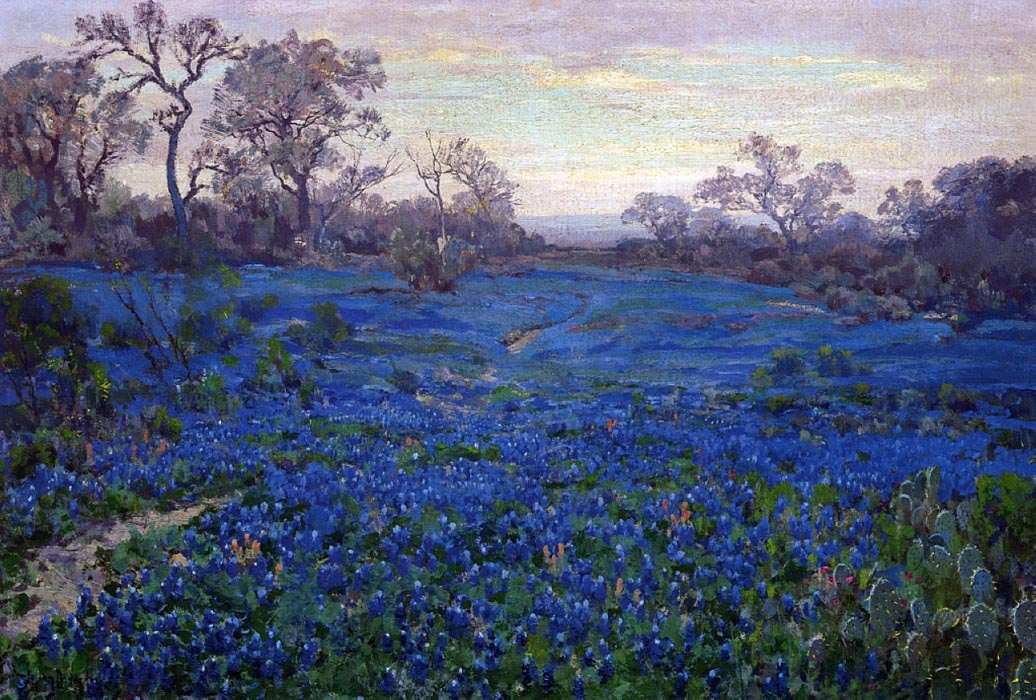 Bluebonnets at Twilight, near San Antonio, 1919-20