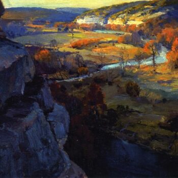 Bluffs on the Guadalupe Riiver, 17 Miles above Kerryville Texas, 1921