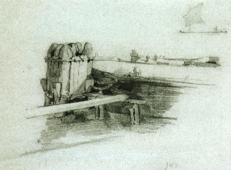 Boat at Bulkhead, 1878