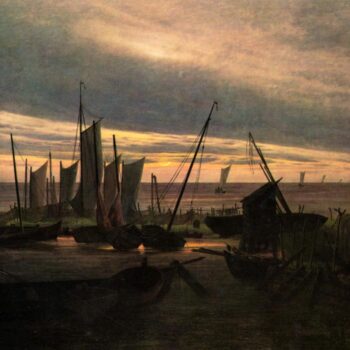 Boats in the Harbour at Evening (1828)