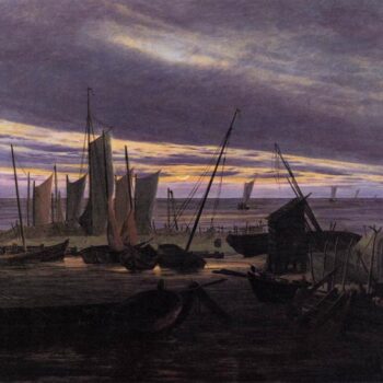 Boats in the Harbour at Evening (1828)