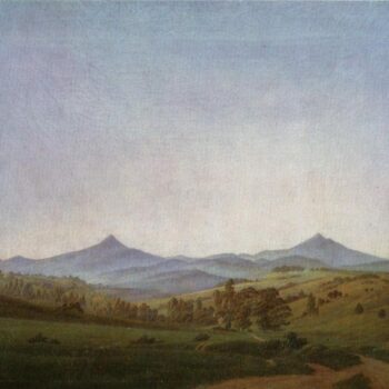 Bohemian Landscape with Mount Milleschauer (1808)