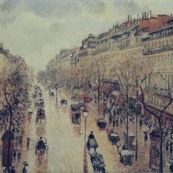 Boulevard Montmartre - Afternoon, in the Rain, 1897