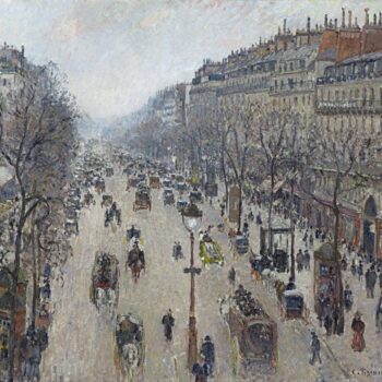Boulevard Montmartre - Morning, Grey Weather, 1897