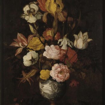 Bouquet of flowers in a Chinese vase - about 1623