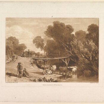 Bridge and Cows, from Liber Studiorum, part I, 1807