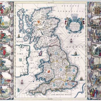 British Isles, John Speed 1676