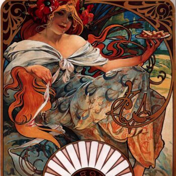 Buscuits, Lefevre-Utile by Alphonse Mucha