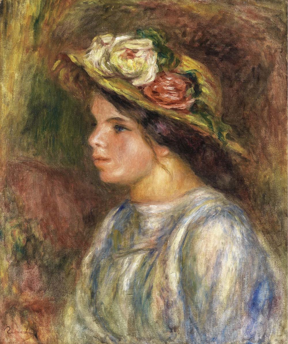 Bust of Female in Straw Hat, 1914