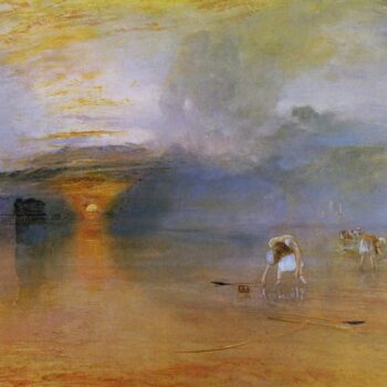 Calais Sands, Low Water, Poissards Collecting Bait, 1830