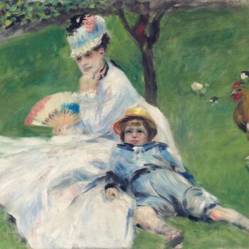 Camille Monet and Her Son Jean in the Garden at Argenteuil, 1874