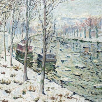 Canal Scene in Winter 2